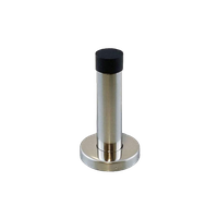 トリオ ドアストッパー ハート ベース サテン クロム付き 75mm