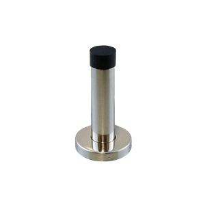 トリオ ドアストッパー ハート ベース サテン クロム付き 75mm