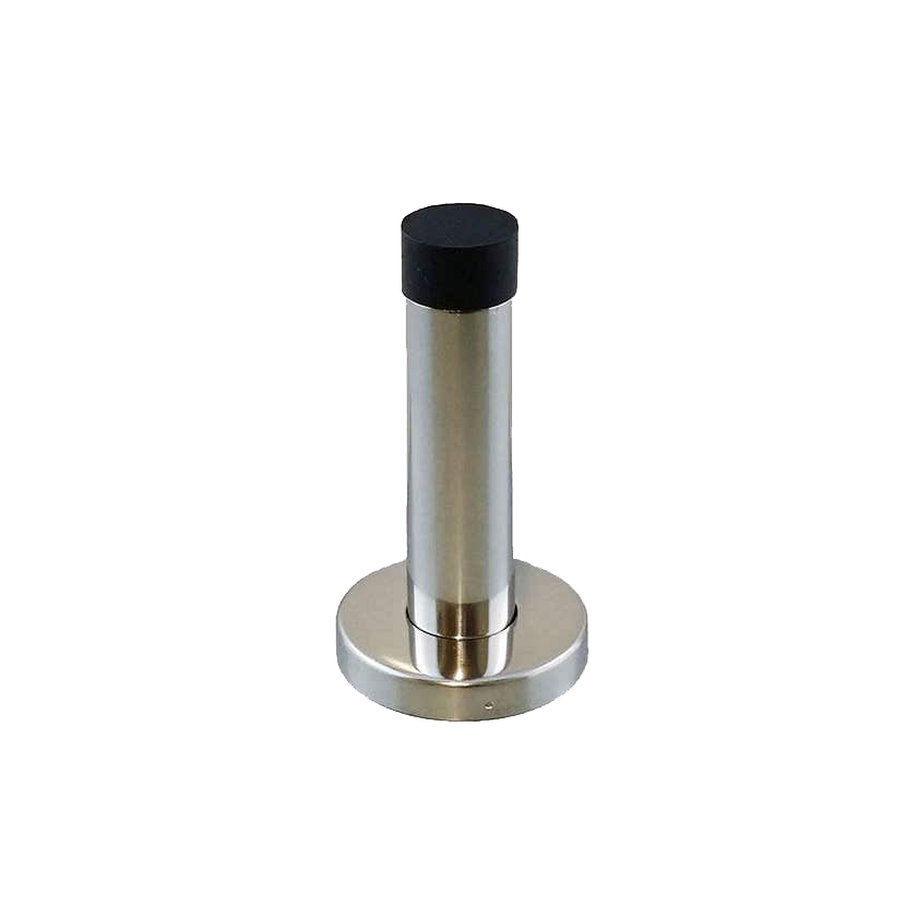 トリオ ドアストッパー ハート ベース サテン クロム付き 75mm